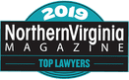 Top Lawyer 2019 Badge in teal and black from Northern Virginia Magazine