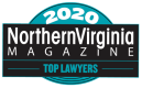 teal and black 2020 top lawyer badge from northern Virginia magazine